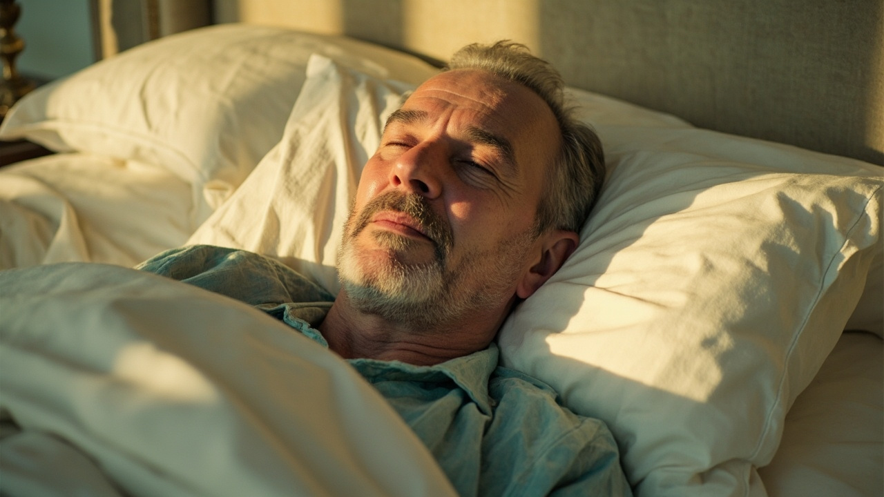 A peaceful sleep setting at dawn, evoking quiet, uninterrupted rest